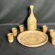 Stoneware pottery service from La Monnaie signed Prud'homme, 20th century