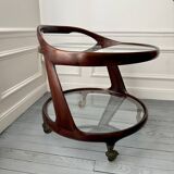 Cesare Lacca rolling coffee table service trolley