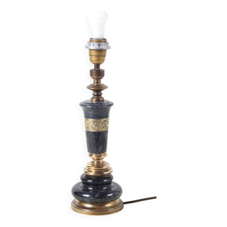 Bronze and marble lamp base