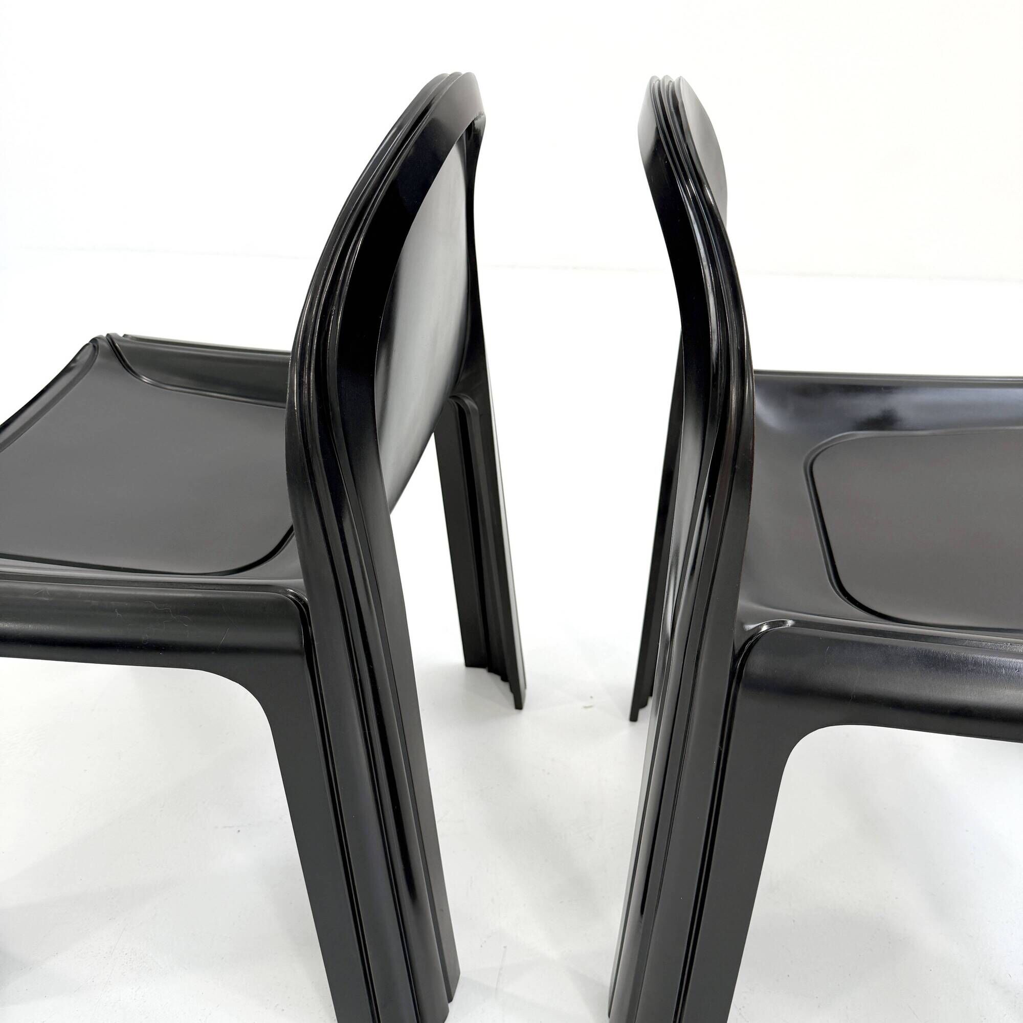 Black Chair Model 4854 Chair by Gae Aulenti for Kartell, 1970