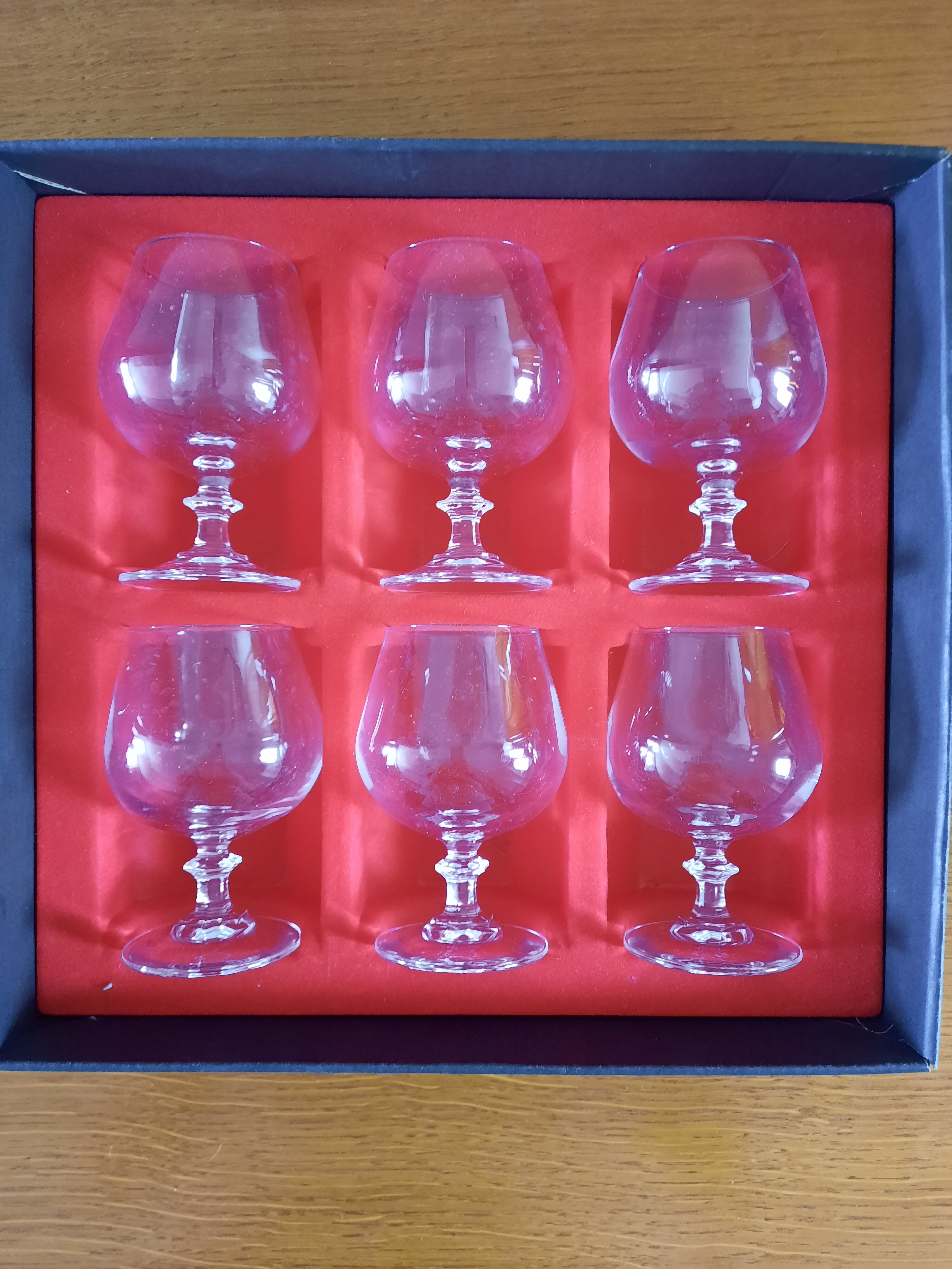 6 verres à Cognac cristal d 'arques