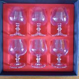 6 verres à Cognac cristal d 'arques