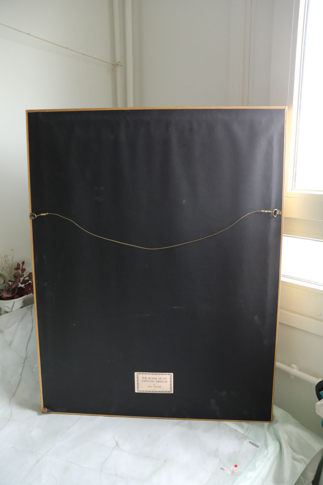 Miroir vintage Marc Waymel “Royal Hunt Tapestry Mirror”