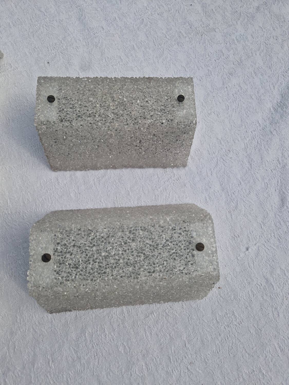 Lot of 5 Vintage Perspex Wall Lights from the 60s and 70s