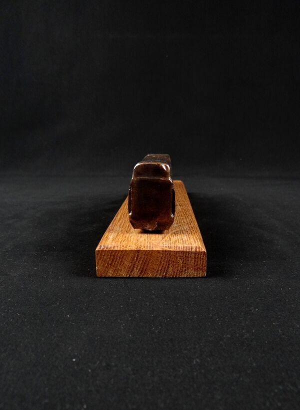 TGV en bronze sur socle de bois, années 80