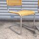 Pair of cantilever and rattan chairs from the 70s