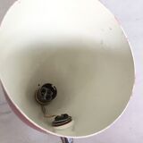 Lampe bauhaus métal laqué rouge&flexible chromé/c1950/design vintage