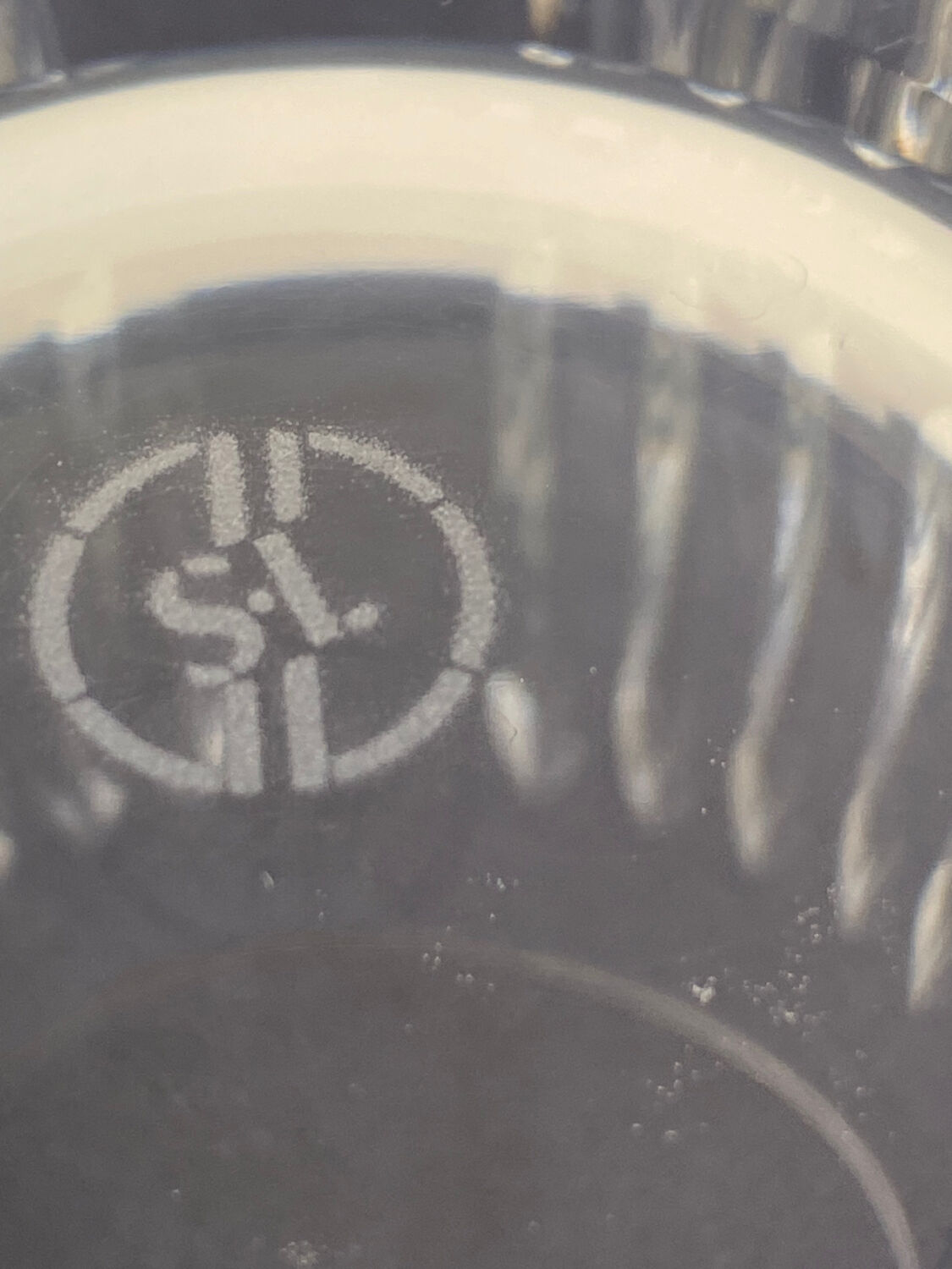 Saint Louis Crystal Glass Goblet Signed