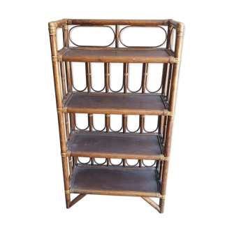 Rattan shelf