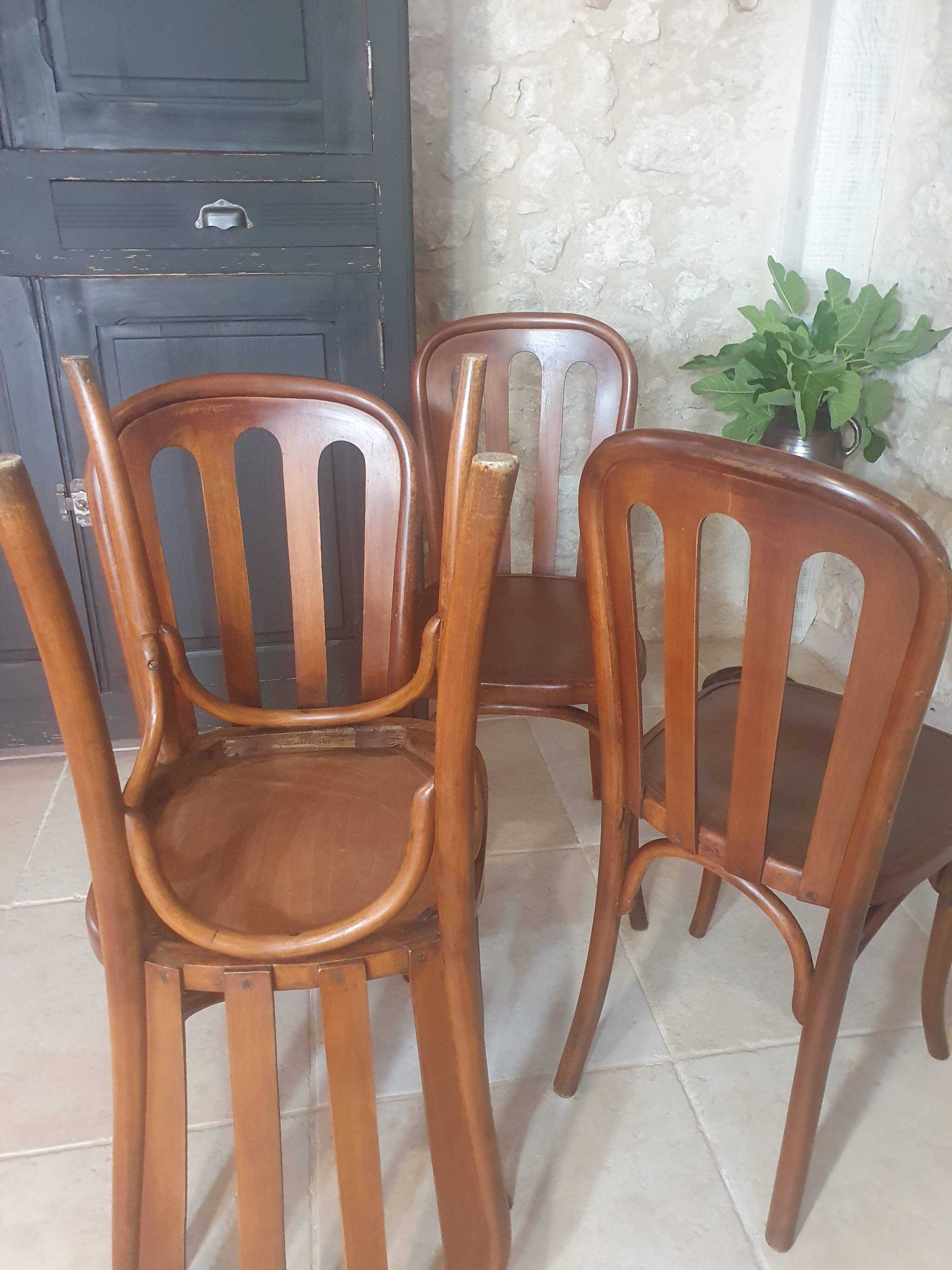 Lot de 4 chaises Bistrot Fischel