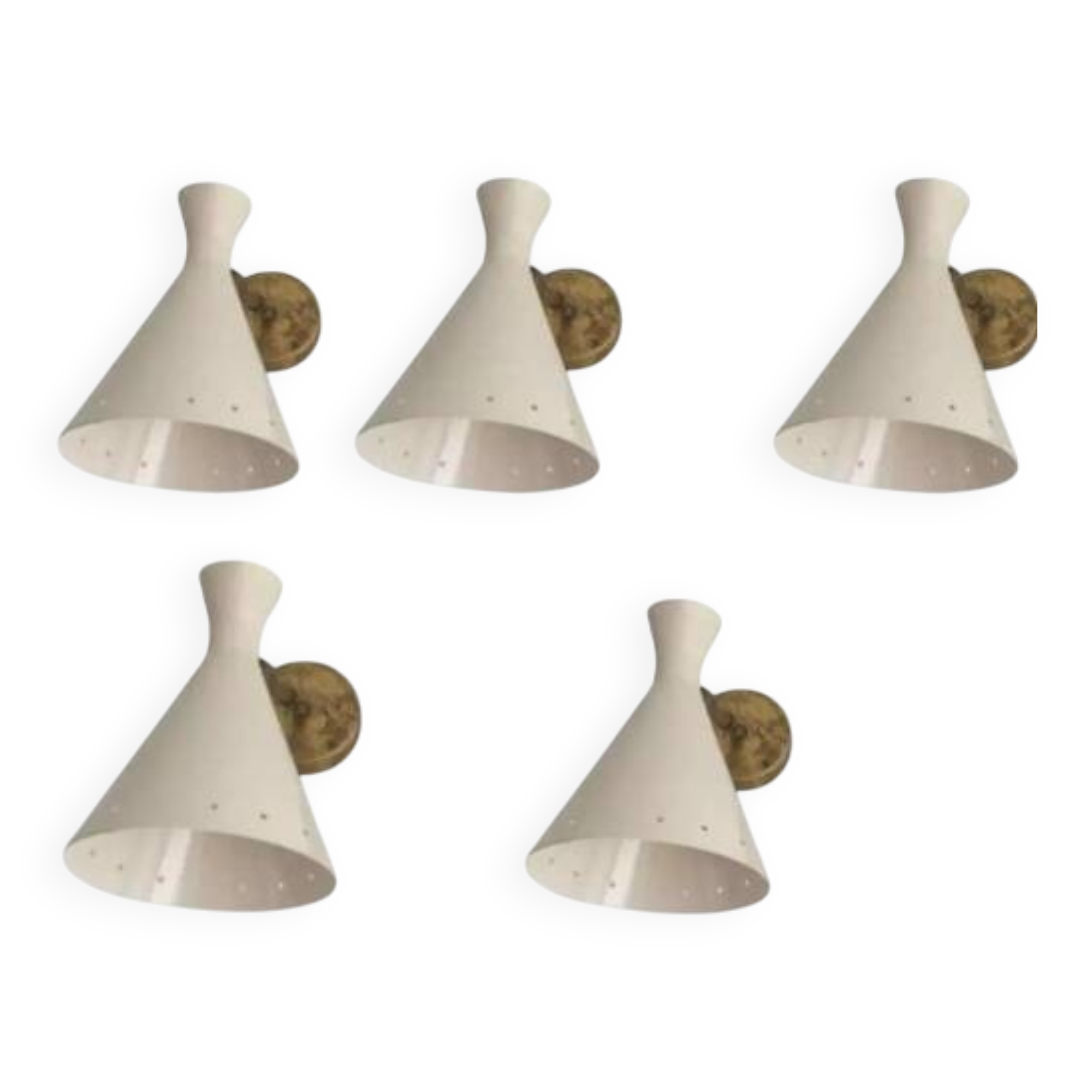5 Italian wall lights in the 50s style