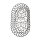 Fruit or bread bowl, wrought iron