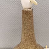 Ceramic table lamp by Danish artist Gitte Dochedahl Denmark 1960s.