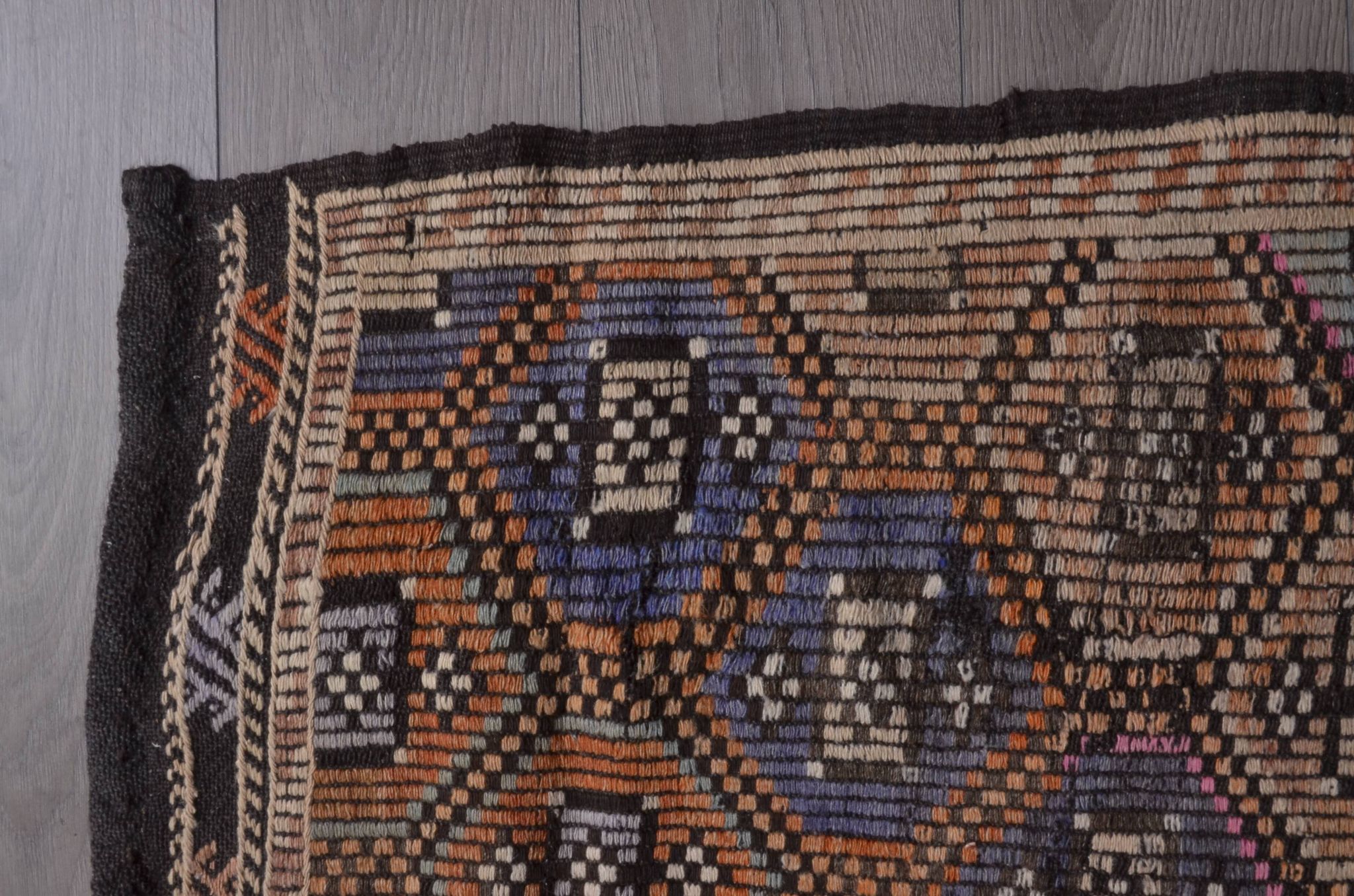 Tapis Kilim multicolore Oushak sku c258