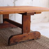 Coffee table on convent trestles