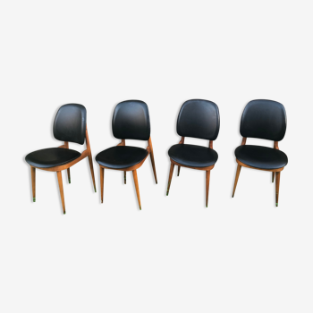 Pegasus maple chairs by Baumann 60s