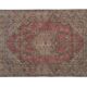 Vintage Handknotted Turkish Unusual Rug with Floral Border 4'5" X 6'4"