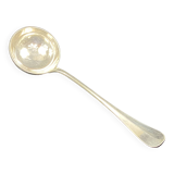 Silver-plated cream ladle signed christofle, baguette rush model