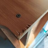 Ensemble de 2 meuble de rangement en bois range vinyle