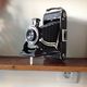 Zeiss Ikon bellows camera with its saddlebag