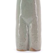 Anthropomorphic Celadon ceramic vase by Martin Hammond