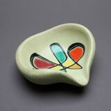 Empty pocket signed in pottery abstract pattern 1950s