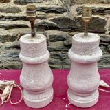 paire de lampe en pierre ,Dlg de Albert Tormos, Arsène Galisson