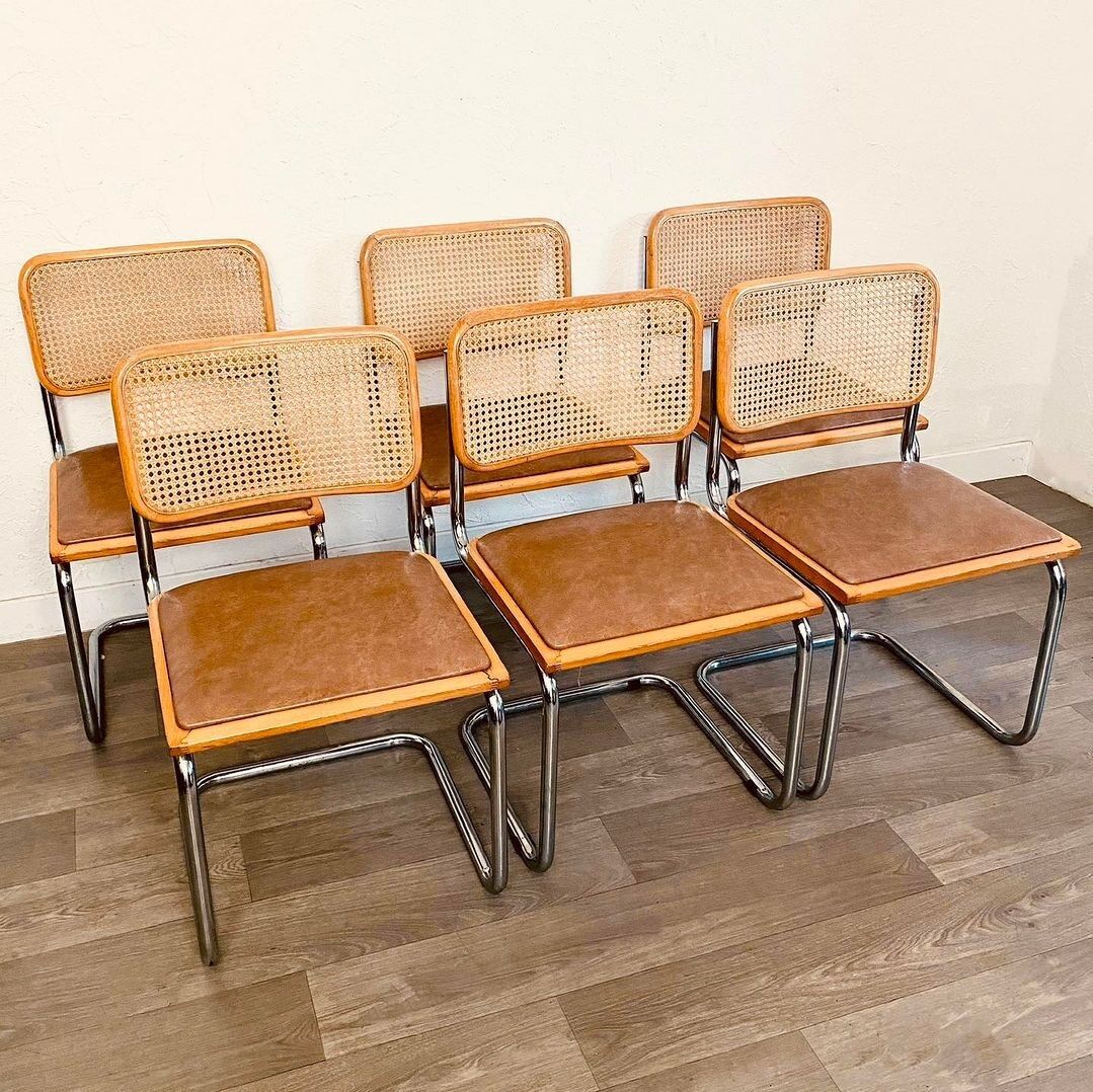 6 chaises B32 Marcel Breuer