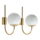 Pair of mod. "b458" brass wall lamps by Candle, 1970s