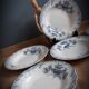 Set 6 hollow plates regency