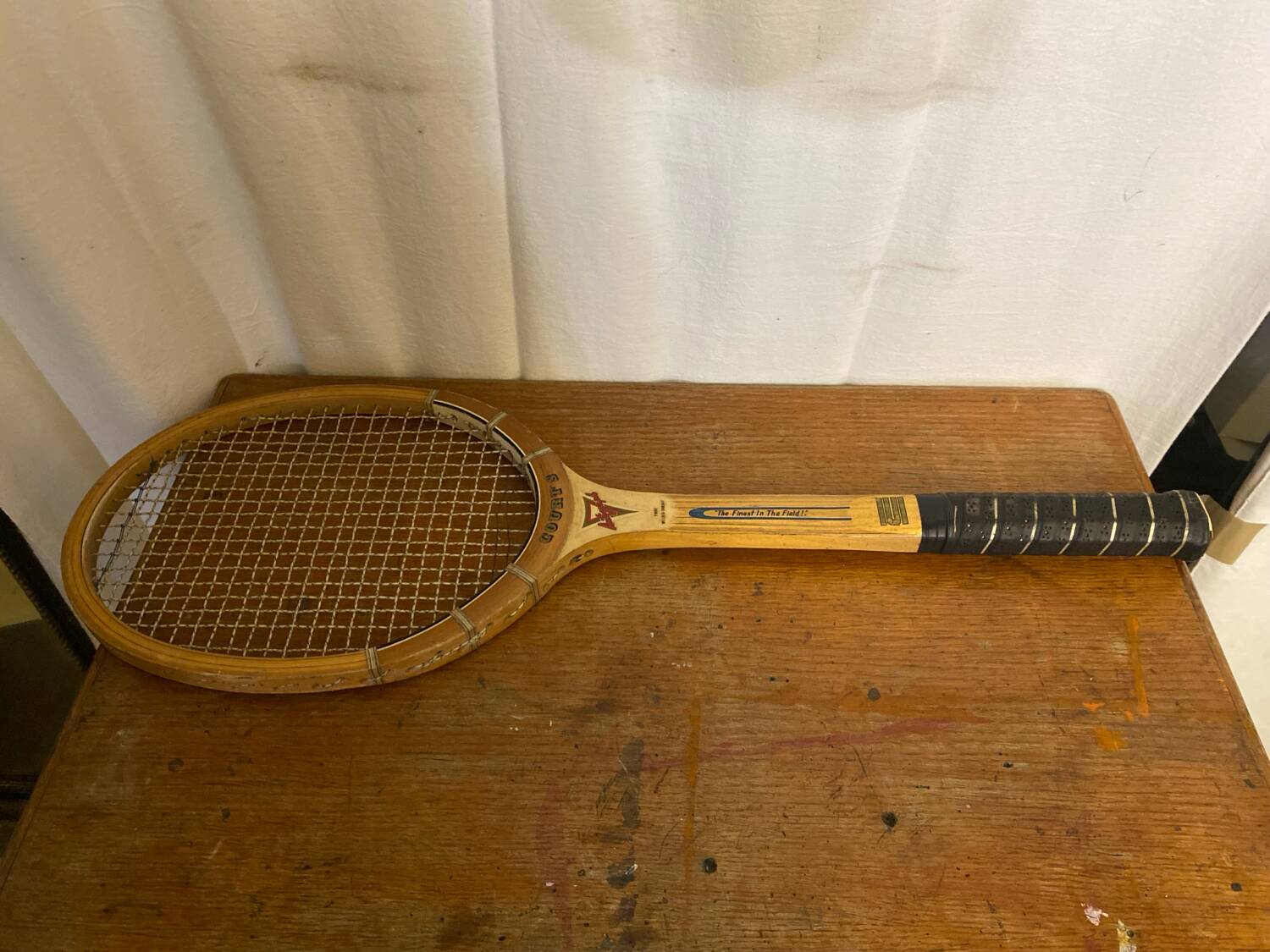 Vintage AUTOGRAPH Court S Wooden Tennis Racket