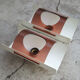 Beautiful and large pair of UFO wall light age spage, 70s
