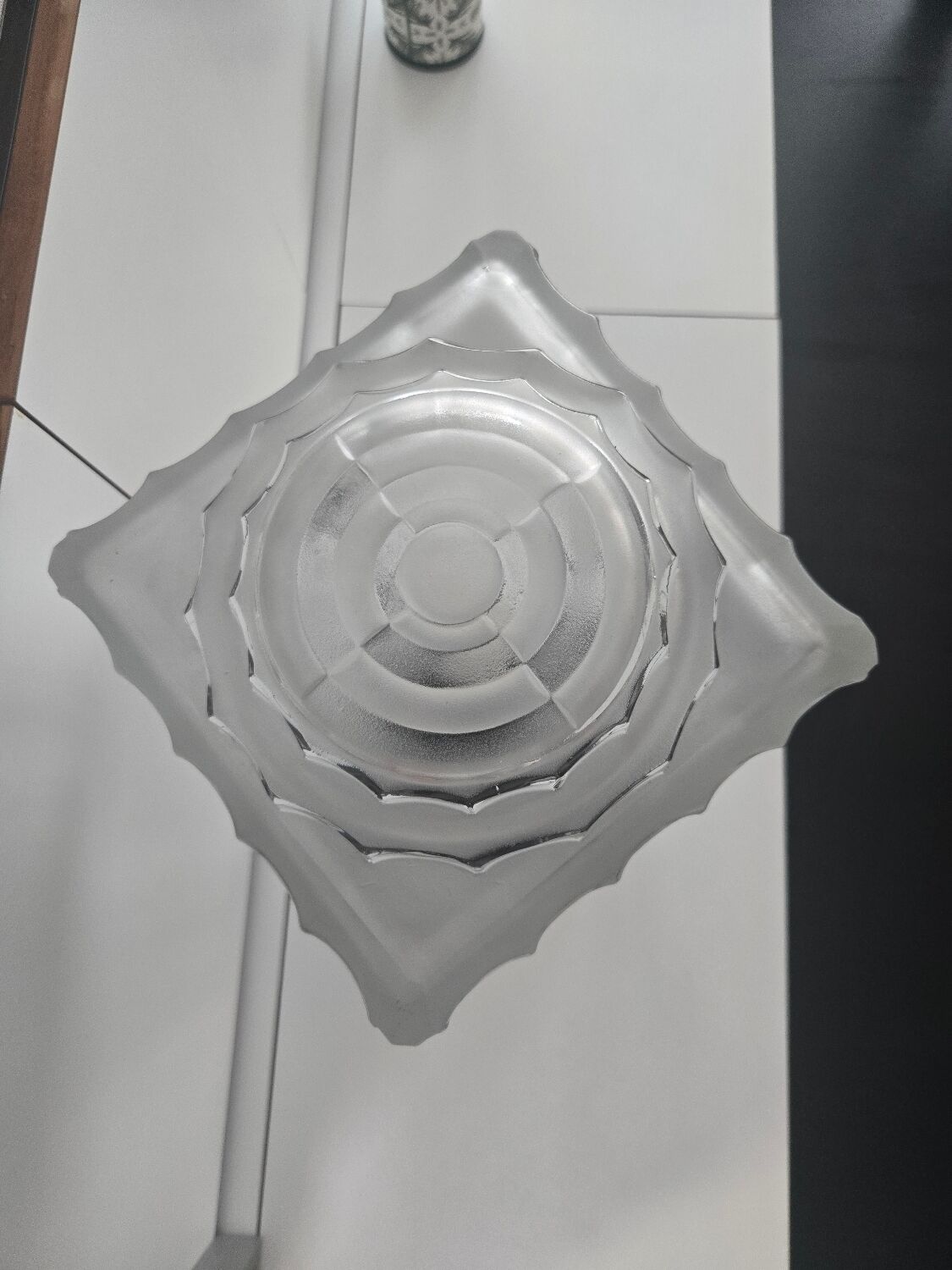 French Art Deco geometric table lamp