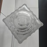 French Art Deco geometric table lamp