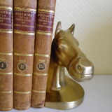 2 Horse-shaped bookends  in brass