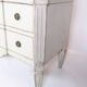 Gustavian Chest Of Drawers Grey Painted, Swedish Origin From 1840s