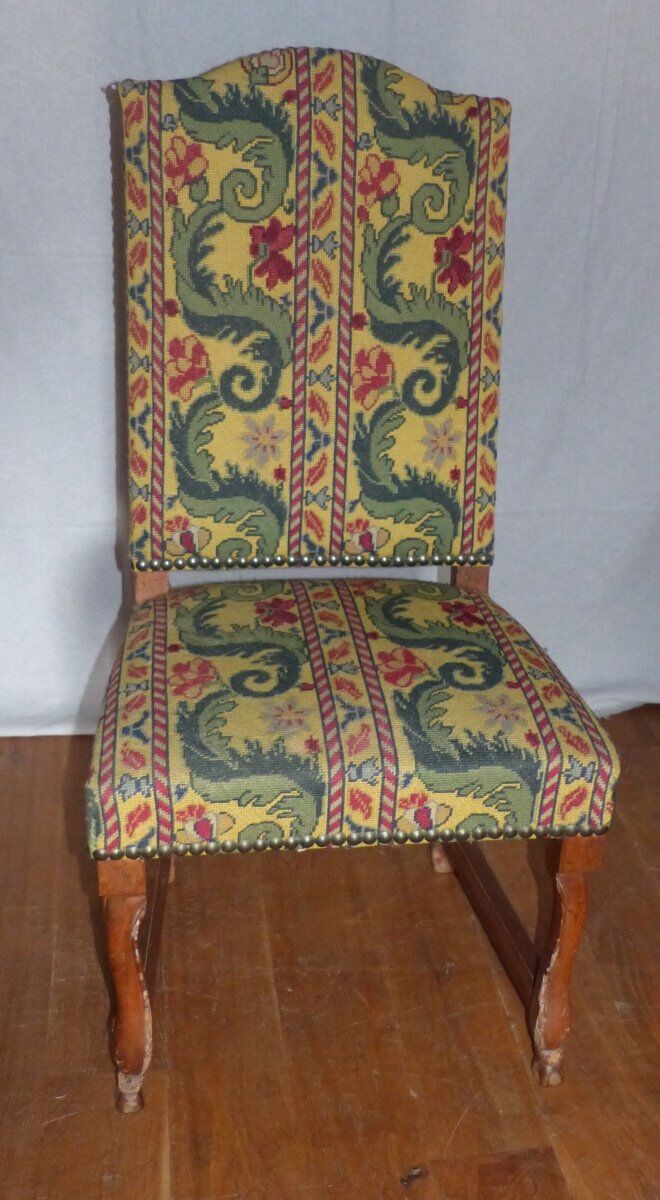 Series of 4 chairs louis XV era