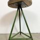 Green Industrial Workshop Stool, 1960s