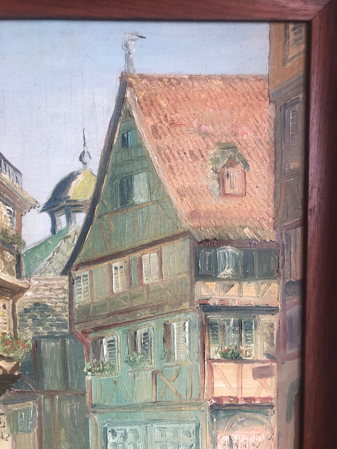 Colmar street oil on canvas
