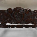 19th Century Renaissance carved oak Throne Armchair, France 1850s