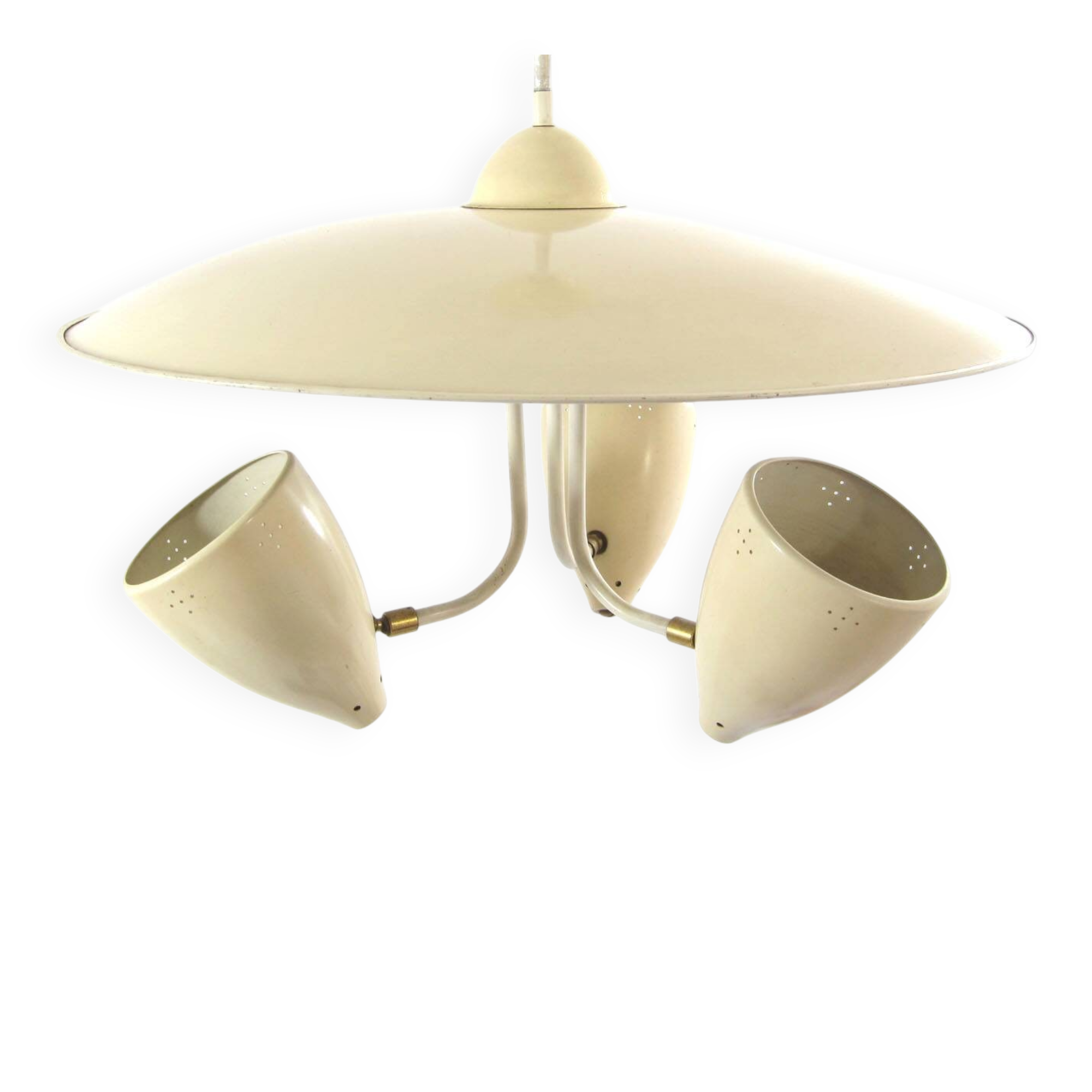 Vintage 1950s pendant lamp by H. Busquet for Hala Zeist