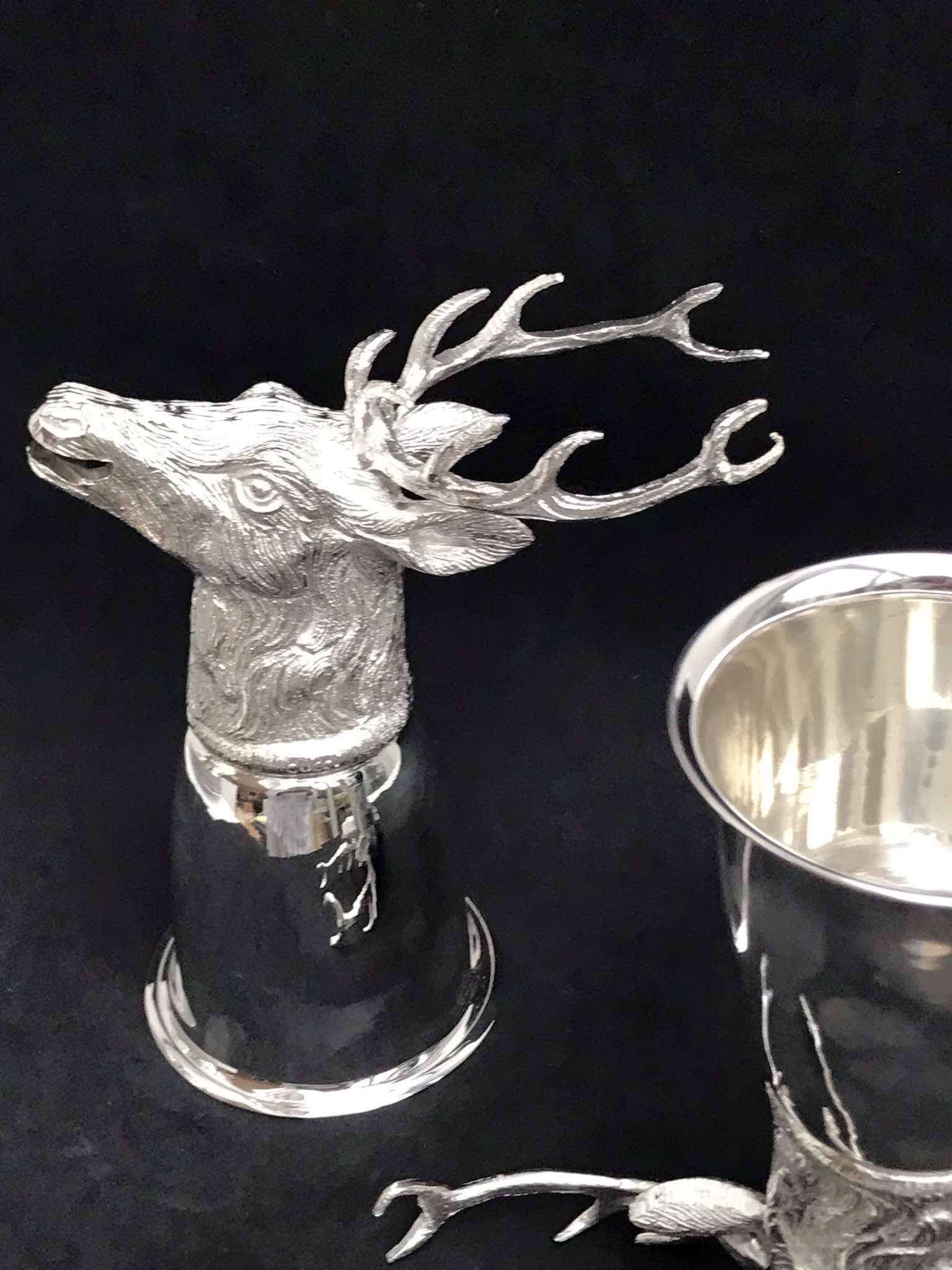 Gucci silver metal cups