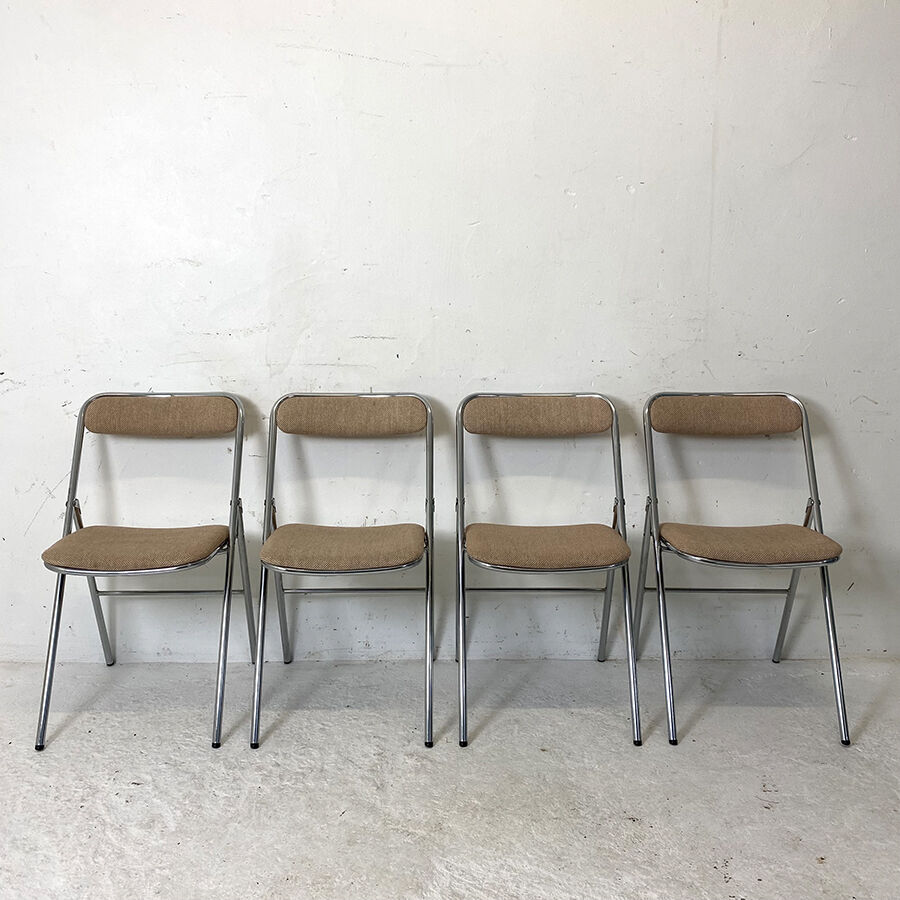 Set of 4 folding chairs Souvignet