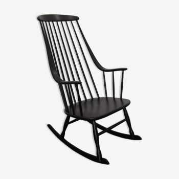 Rocking chair par L. Larsson, Nesto, Suède, années 1960