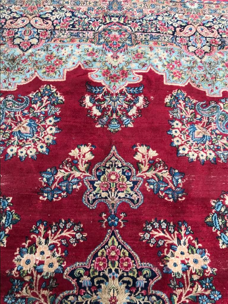 Persian Kerman rug handmade 273 x 353 cm
