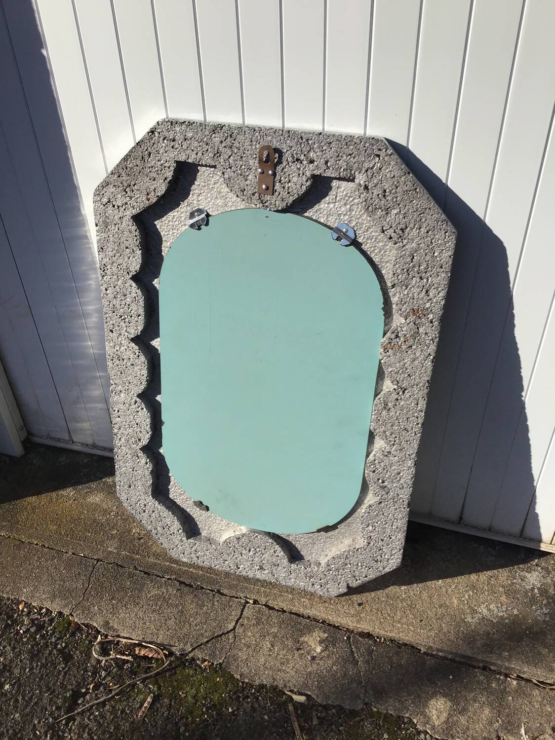 Miroir vintage en métal, 1970