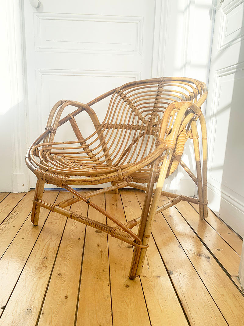 Rattan armchair