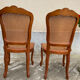 2 caned chairs in Louis XV style