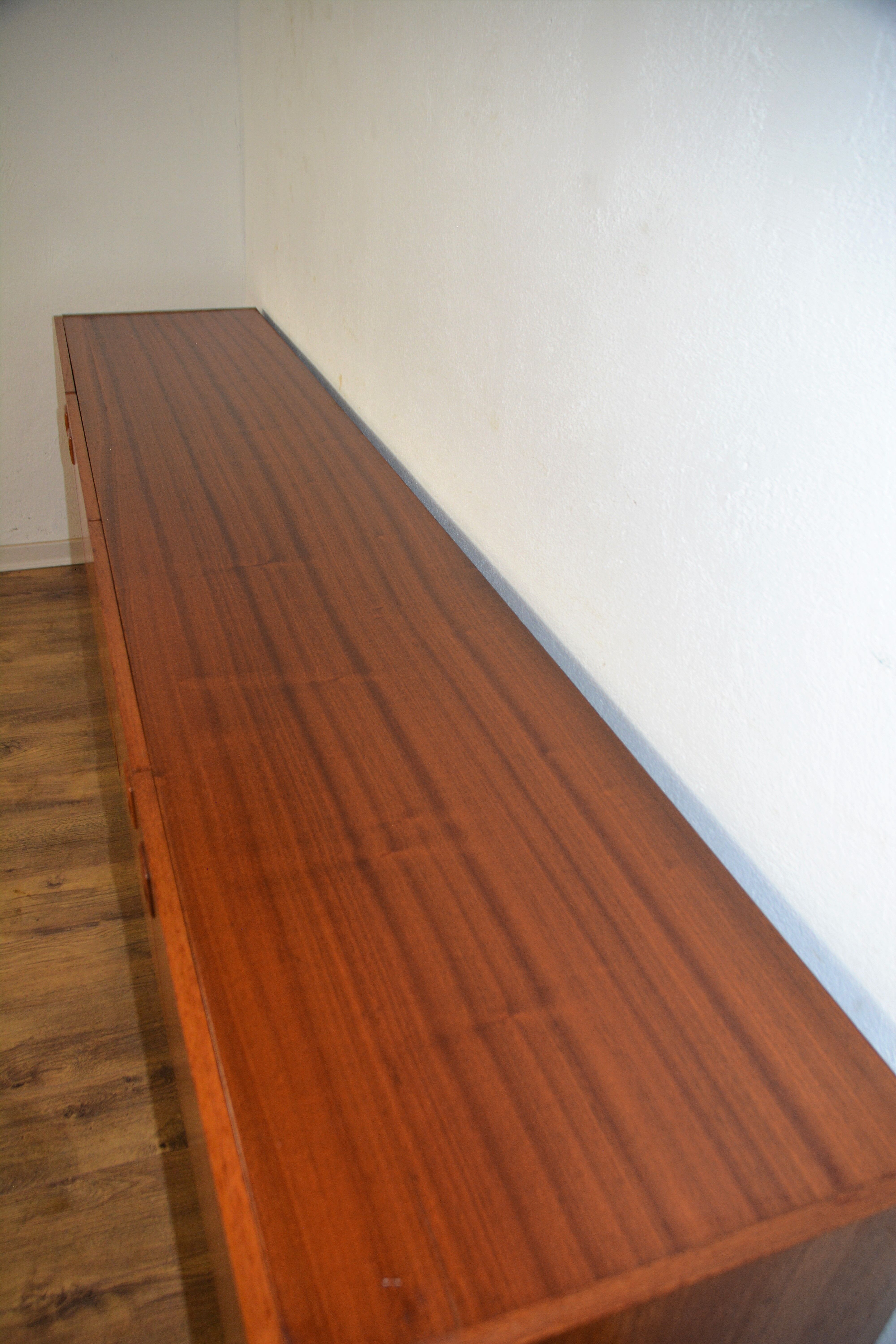 Scandinavian vintage teak row