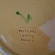 Plate in the shape of a painter's palette decoration strawberry ceramic Poet Laval L 30 cm